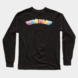 Timothée Chalamet Long Sleeve T-Shirt